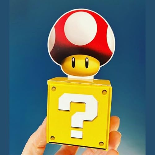 Miniatura 3 de Super Mario Brothers Kit de decoración de centro de mesa, 2 cajas (8 pulgadas), 1 centro de mesa (4 x 5.5 pulgadas) y 1 centro de mesa (7.75 x 9