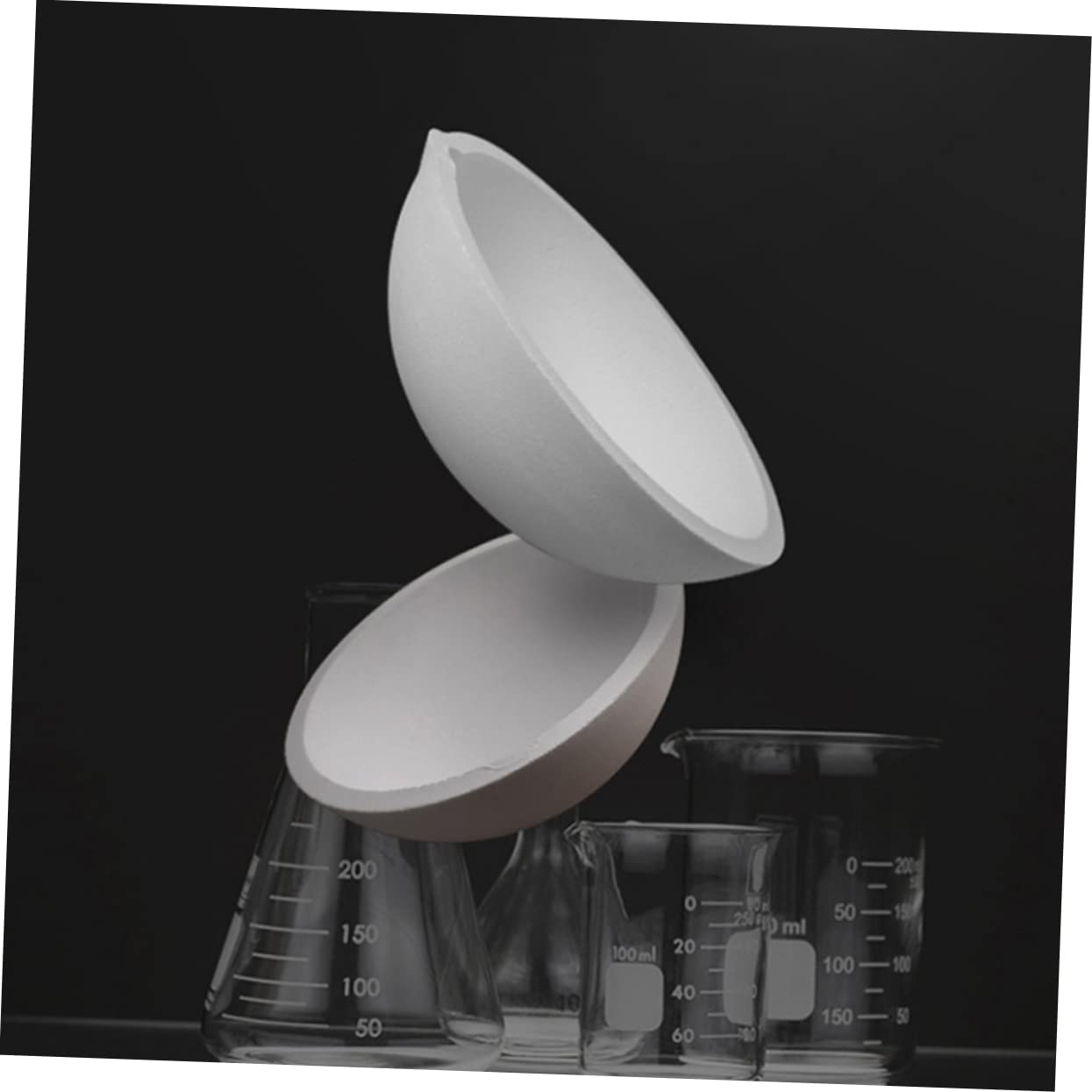 BELLIFFY Batter Bowl for Baking Large Evaporating Bowl with Lid Heat-Resistant for School Lab