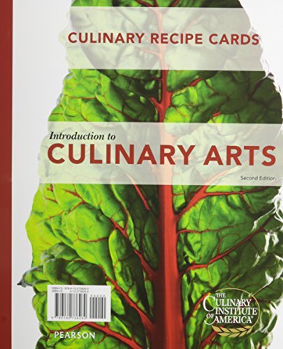 Recipe Cards for Introduction to Culinary Arts by Jerry Gleason (2014-08-15)
