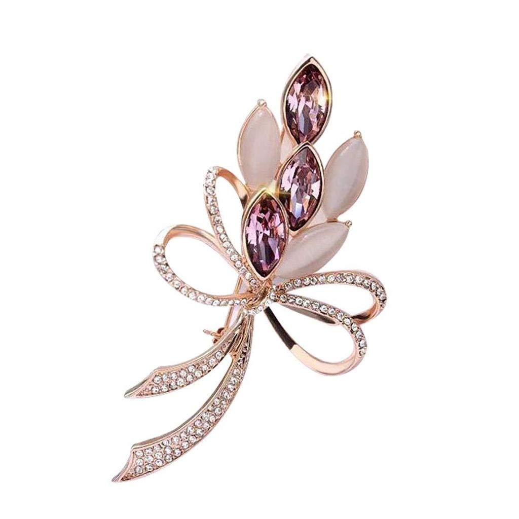 Broche Broche de Flor de Diamante para Mujer, Adecuado para joyería, Vestido, Bufanda, Chal, Ropa Fija Decorativa Personalizada