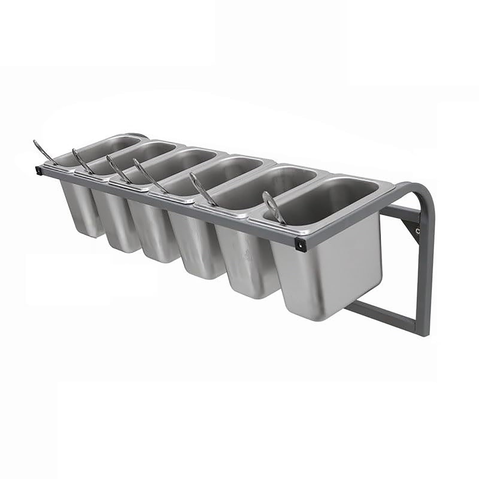 DFGHNBVC Stainless Steel Spice Rack Station For Kitchen Spacesaving Condiment Orga For Home Restaurant Ideal For Sauces Pizza Toppings Fruits,B-66.5Cm/20.1In