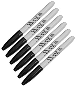 Sharpie Permanent-Marker Fine Point, 6 Stück