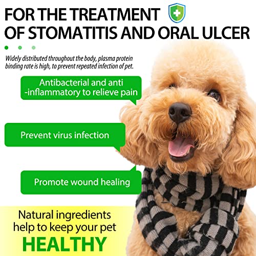 Antibiotika für Hunde, Hund Antibiotik, 60ml Natürliche Antibiotika für Hunde,juckende Haut Relief,Unterstützt Allergie Relief,Hund Antibiotika für Haut-Infektion-Bacon Flavor