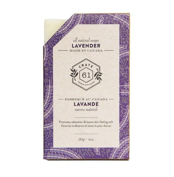 C.rate 61 Lavender Bar Soap 4 oz (Pack of 8)