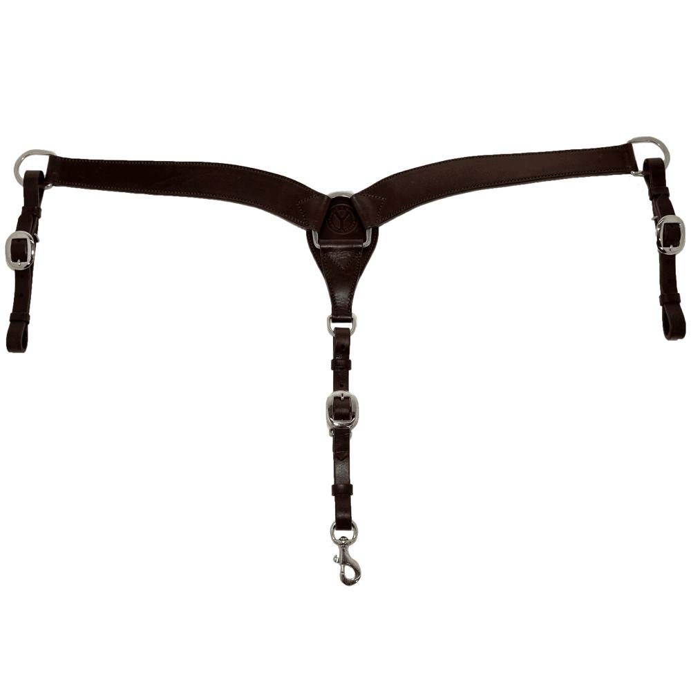 Circle Y 2 Shaped Plain Breast Collar 2