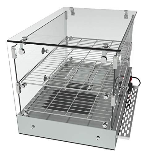 Koolmore - Hdc-1.7C 22" Self Service 2 Shelf Commercial Countertop Food Warmer Display Case - 1.7. Cu Ft, Silver #TOP6