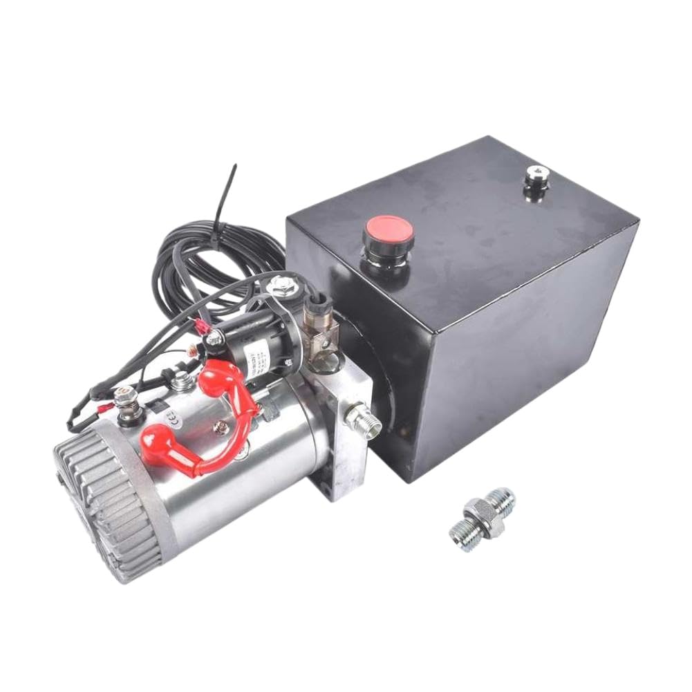 Aadzeafxq Onecolor Hydraulic Power Unit Replacement Compatible With Ap03 Dc 12V Dump Trailer Pump 8 Quart 2 Gal 0.91 Gpm