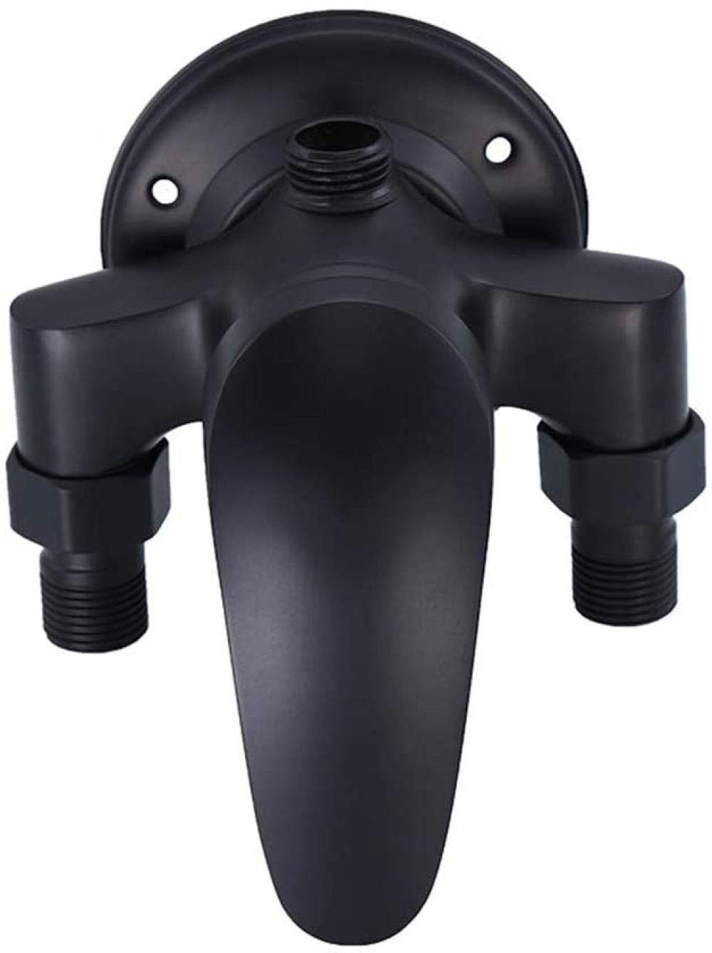 Grifo de latón negro para ducha de baño y jardín exterior