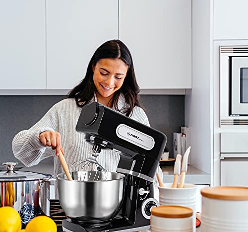 TZS First Austria Professionelle Küchenmaschine | Teigknetmaschine | 1500 W, 6 L Behälter, 6 Geschwindigkeitsstufen, mit… – Bild 7