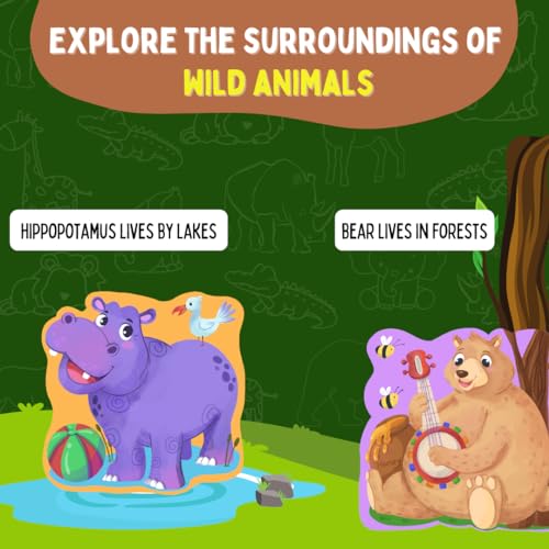 PepPlay My First Touch and Feel Puzzle – Wild Animals, Three Piece Puzzle Learning for Toddlers, Educational Toy for Pre-School and Montessori Kids, Birthday and Return Gift for 1-4 Years Old - Image 6