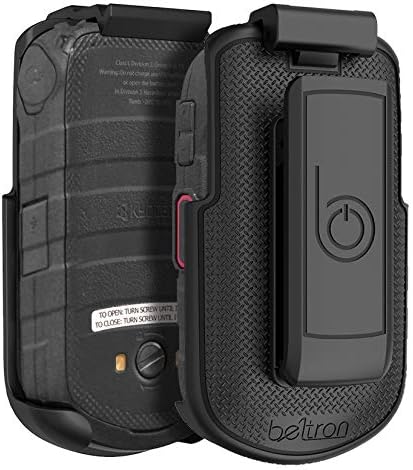 - BELTRON DuraXV LTE Belt Clip Holster, Heavy Duty Rotating Belt Clip Holder Case for Kyocera DuraXV LTE E4610 (Verizon), DuraXE E4710 (AT&T), Secure Fit with Quick Release Latch & Kickstand Black