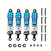 Sankuai 4 pcs métal Amortisseur Amortisseur Accessoire d'accessoire de Remplacement pour la Voiture mn86k 4wd g500 robineteuse Hors Route Camion Voiture pièces Accessoires (Couleur : Blue)