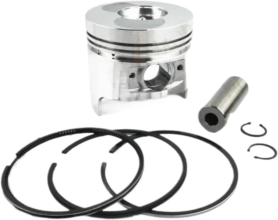 Accessories 170F Piston kit 70mm (Sharp Bottom) Fit for 170F Diesel Engine Piston+Ring+ pin+ Clip Replacement