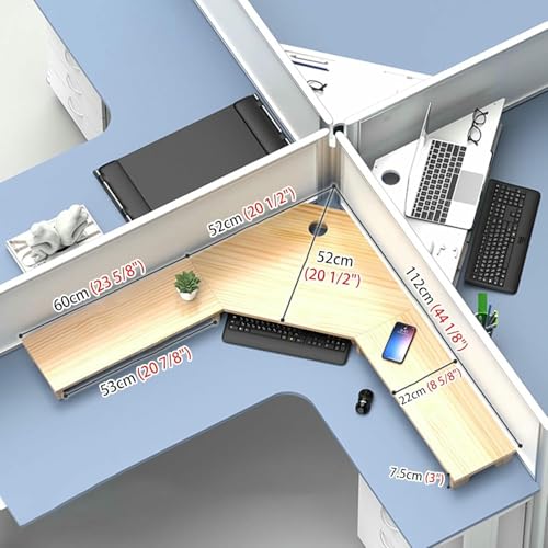 Support d'écran pour bureau d'angle en bois afin d'optimiser votre espace de télétravail
