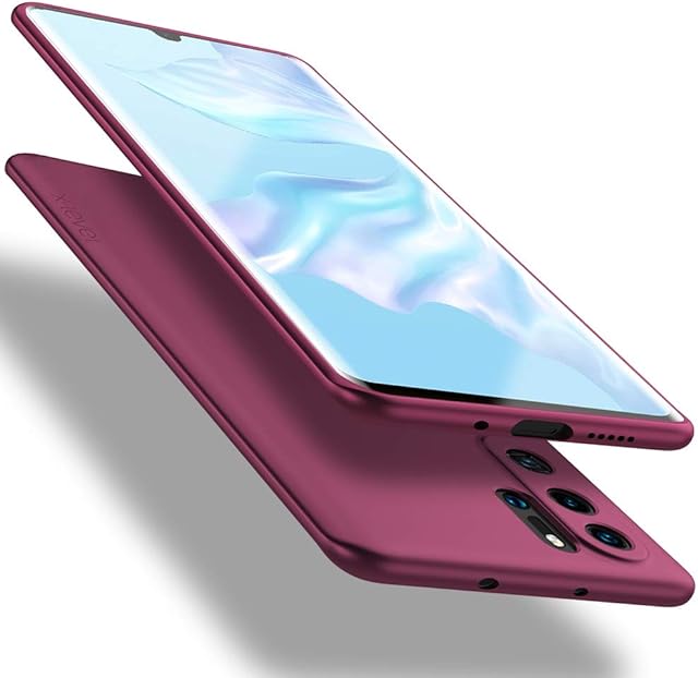 X-level for Huawei P30 Pro Case, [Guardian Series] Ultra Thin Soft Silicone TPU Bumper Slim Fit Protective Cover Compatible with Huawei P30 Pro 6.47 Inch - Winered