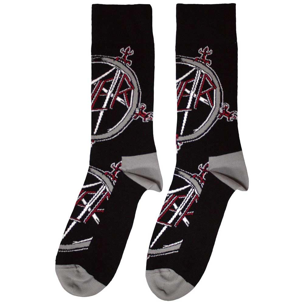 Rock Off officially licensed products Slayer Band Logo Pentagram Ankle Socks One Size