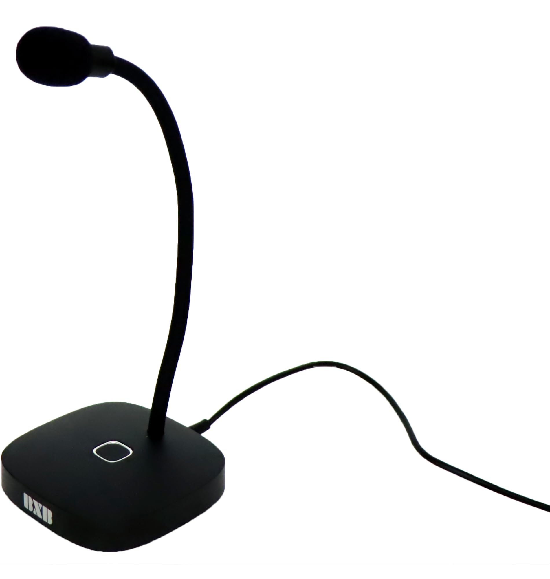 BXB Microfono USB per computer, microfono a condensatore Plug & Play con pulsante Mute e LED, cancellazione del rumore, compatibile con Windows e Mac, perfetto per podcasting, giochi, registrazione e