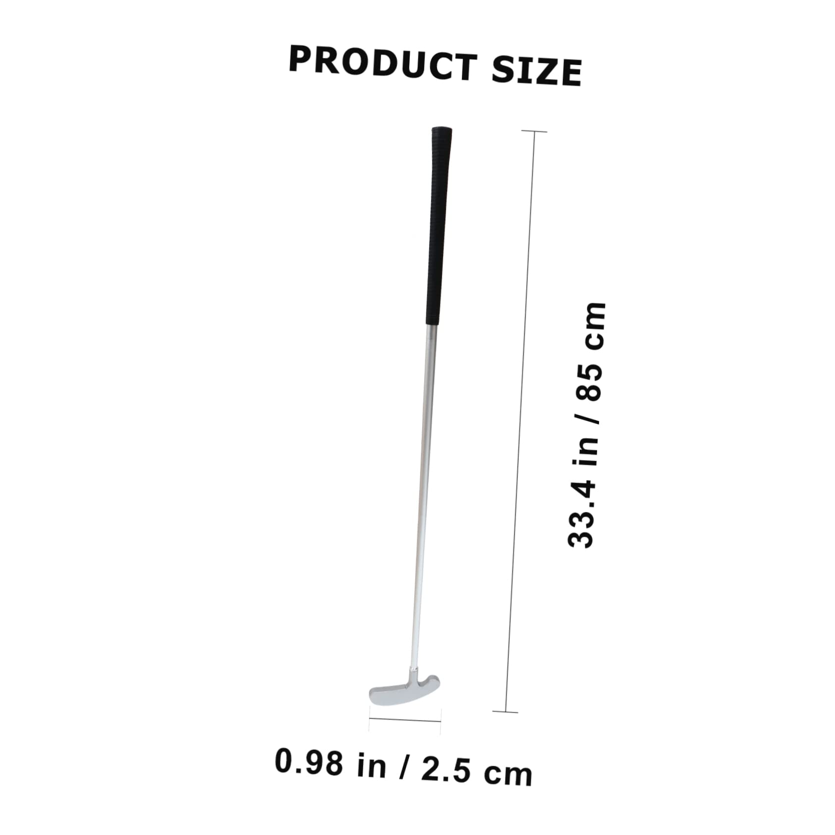 FOYTOKI Golf Practice Sticks 3-Section Folding Putter Golf Gear Lightweight Sturdy Zinc Alloy Ideal for All Golfers