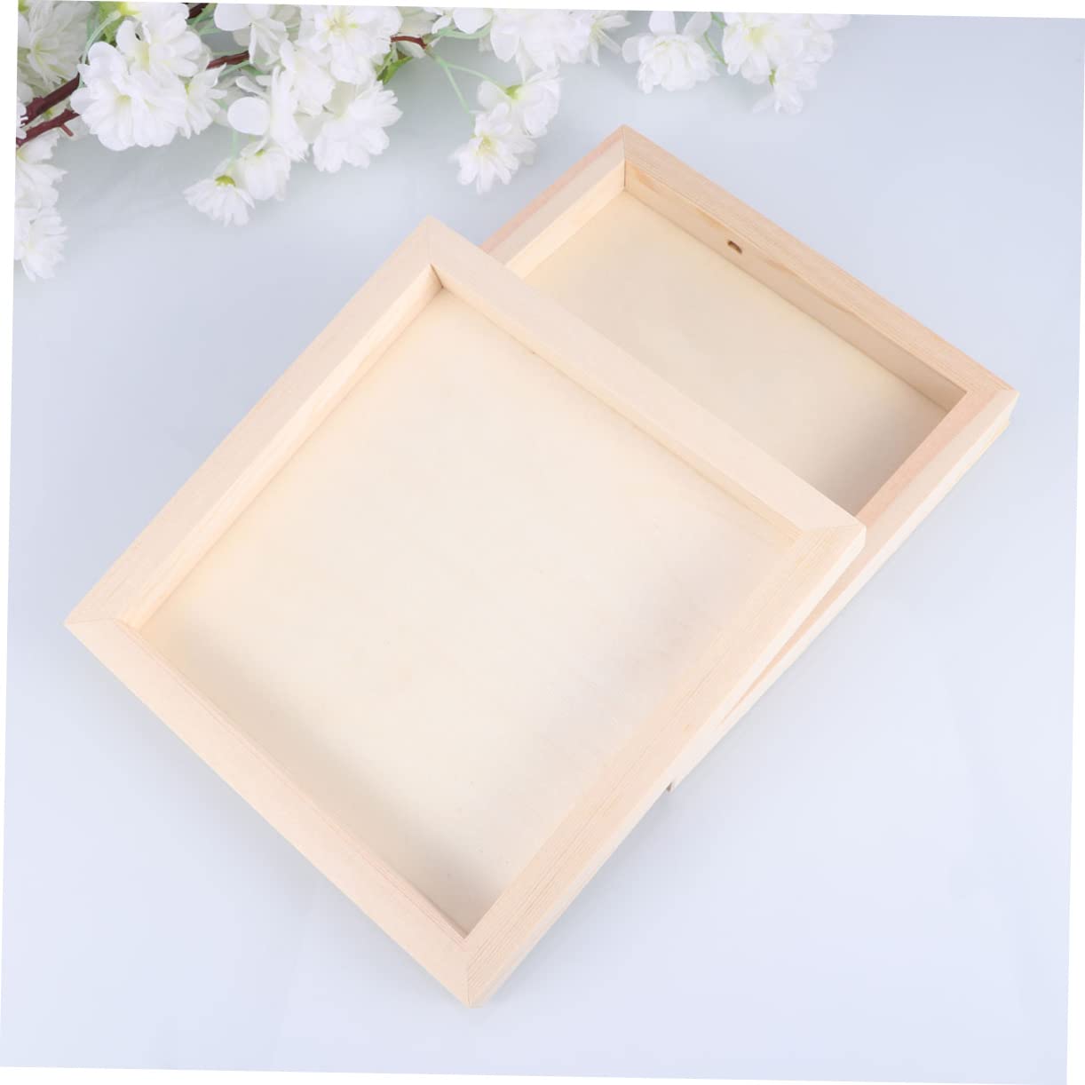 Abaodam Marco de Arcilla DIY de Madera, 5 Piezas, Beige para Niños
