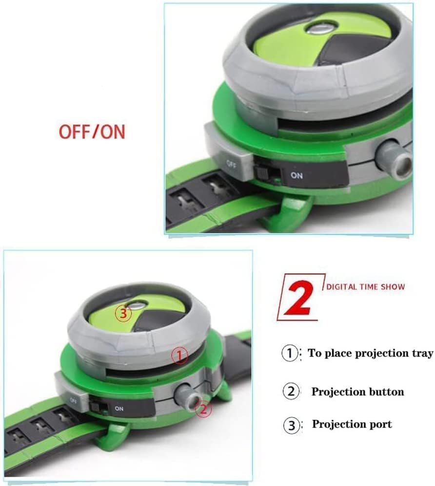 Cartoon Projector Watch Toy for Alien Force and Mysterious Projection Action Figures Model Toy for Kids Birthday Party Supplies - Image 3