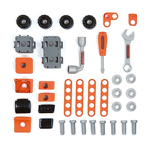 SMOBY Black & Decker Kids Tool Box, Children's Toy Tool Pretend Play Tools Kit - Image 3