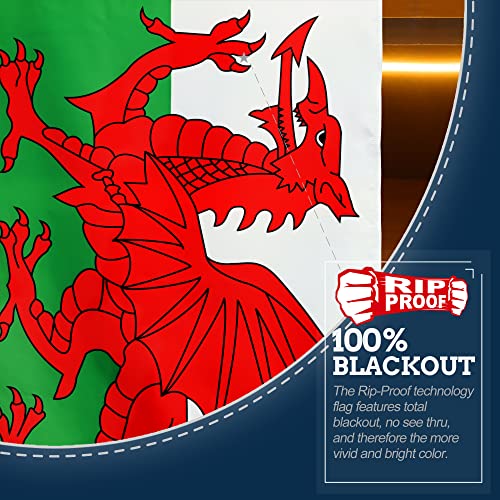 Anley Rip-Proof dupla face 3-Ply Wales Flag 3x5 Ft – Cabeçalho de lona e resistente a rugas – A mais