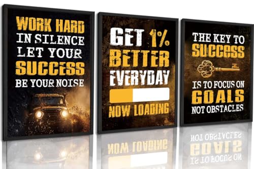 The Key to Success Wall Art Poster Print Set of