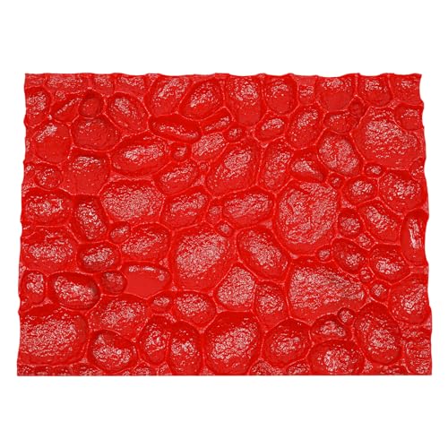 MJMLUCK Sello de hormigón sin Juntas de 91 x 91 cm, Juego de Sellos para hormigón sin Juntas, Sello con patrón de Pizarra, Sello con Textura de Piedra para Paredes y Suelos (58 x 43 cm)