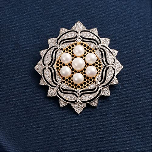 Broche en perles femme pour ajuster une robe et costume sans couture