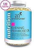 ArtNaturals Evening Primrose Oil Organic Capsules - (120 Softgels 1,000 mg) - Hormone Balance for Women - Menopause & PMS Relief - Cold-Pressed, Non-GMO & Gluten Free