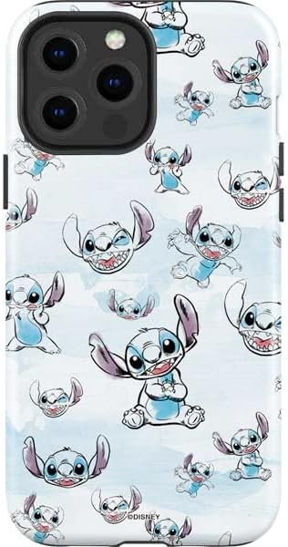 Skinit Impact Phone Case Compatible with iPhone 13 Pro Max - Officially Licensed Disney Lilo and Stitch Character Pattern Design