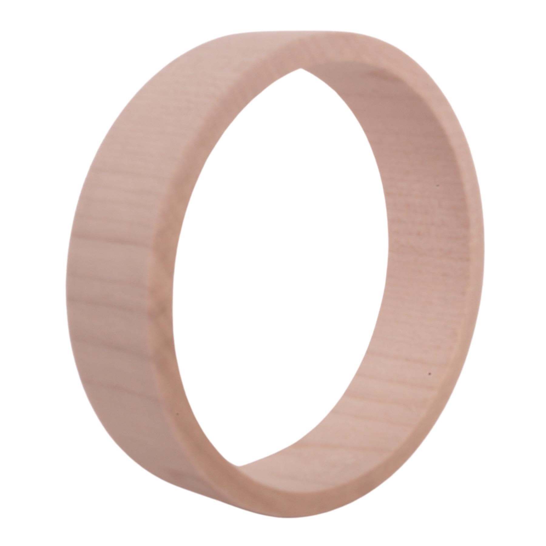 Woodeedoo Flat Plain 20 Mm Wooden Bracelet Bangle | 1 Pc. | Unfinished Unpainted Natural Wood Craft Project Diy Decoupage Shape Décor Jewellery Making
