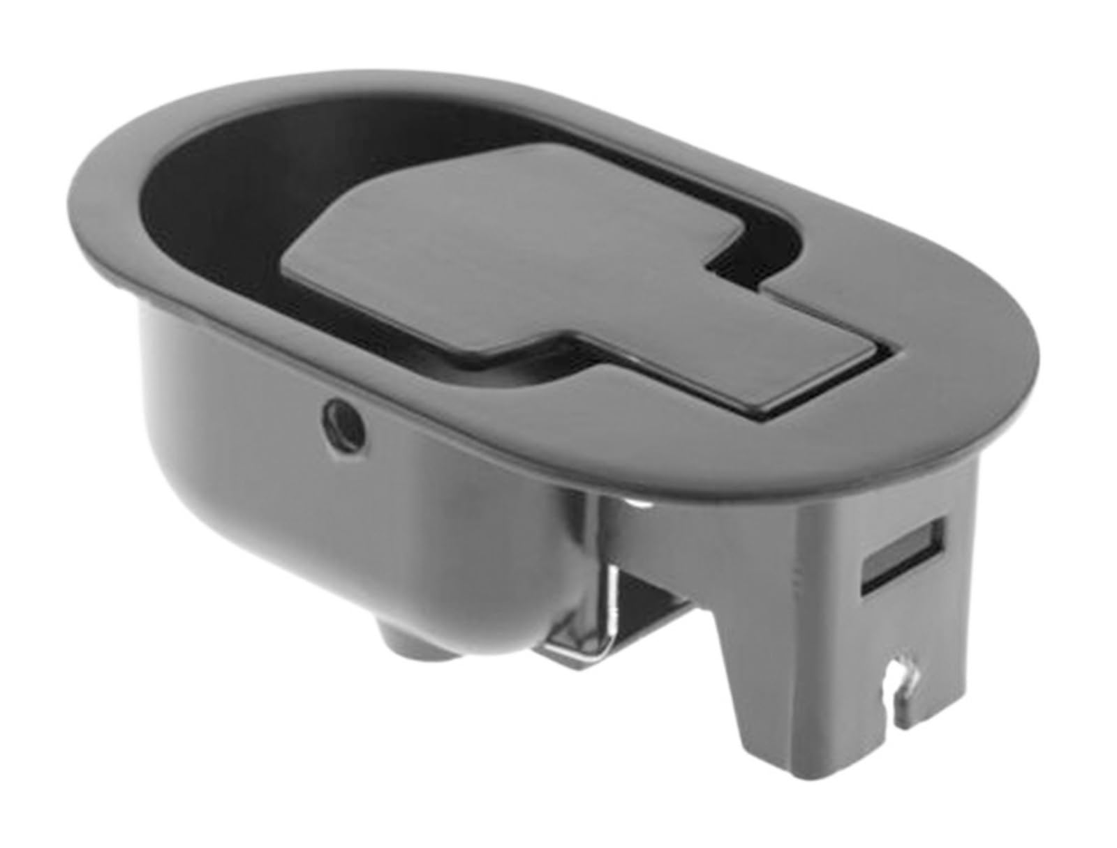 Poignée de traction ovale noire en métal pour câble de 6mm et 3mm de canapé