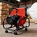 750W Horizontal Woodworking Dust Collector with 12-Gallon Collection Bag, Mobile Base, Compact Design for Home and Professional Workshops