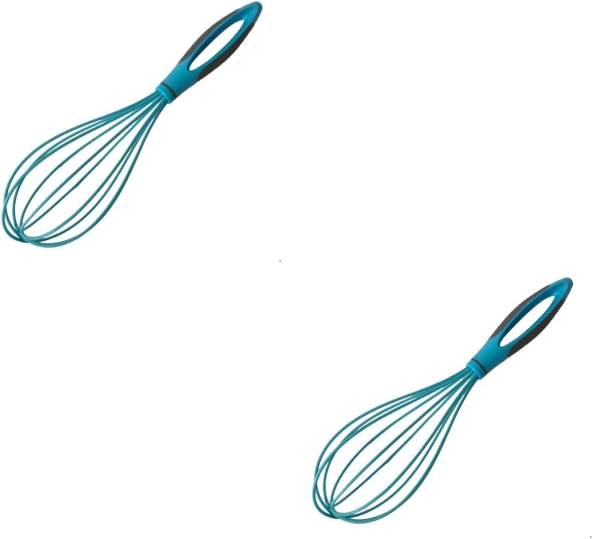 Ciieeo 2pcs 10 Beater Egg Cream Suit Egg Beater Blender Mixer Mini Whisk Silicone Baking Whisk Chocolate Whisk Mixer Carafe with Lids Black Manual Egg Whisk Suite Hand Crank