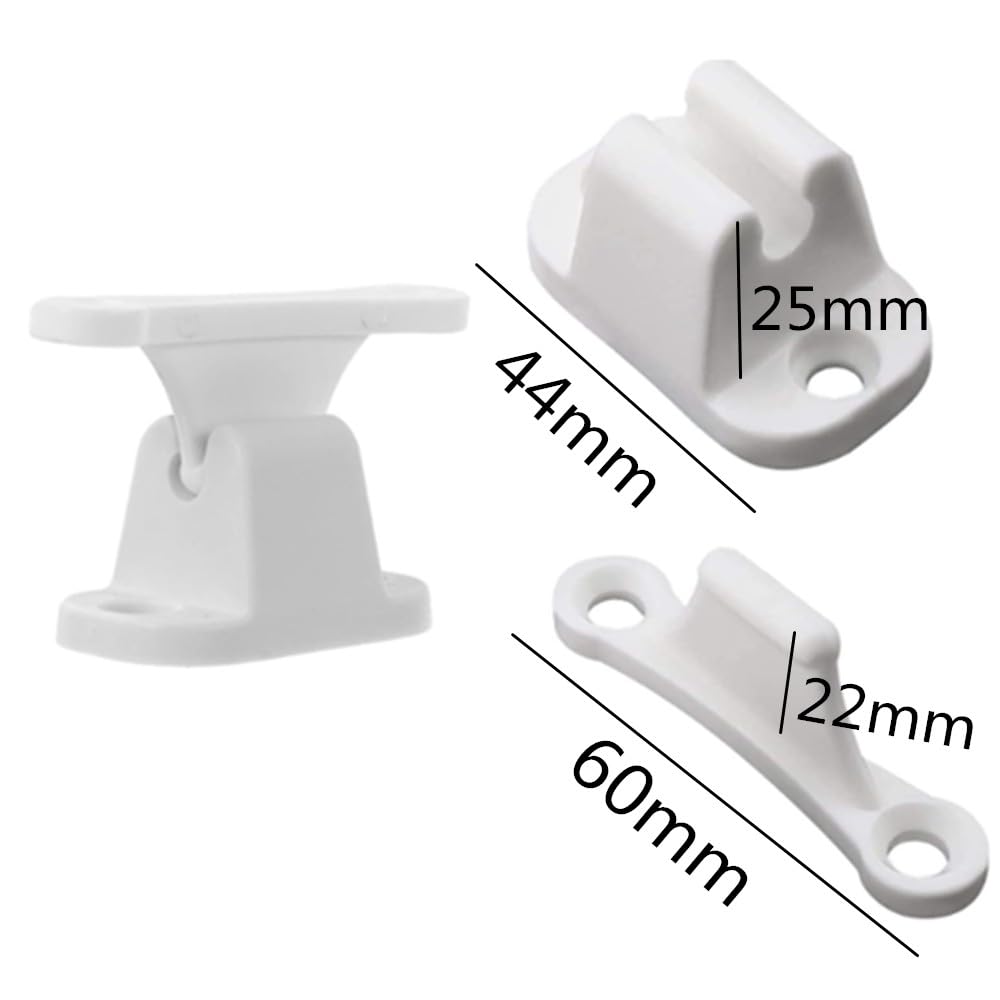 Topes para puertas, caravanas y autocaravanas, accesorios para caravanas, autocaravanas de nailon, seguro para puerta de caravana, cerradura de puerta, barcos, caravanas, armarios, 4 unidades