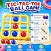 Tic-Tac-Toe Pool Toys Game Set, Giant Inflatable Floating Board Set with 10 Balls, Pool Toys Party Game for Kids Adults Teens, Summer Water Party Backyard Beach Yard Field Day Outdoor Activities