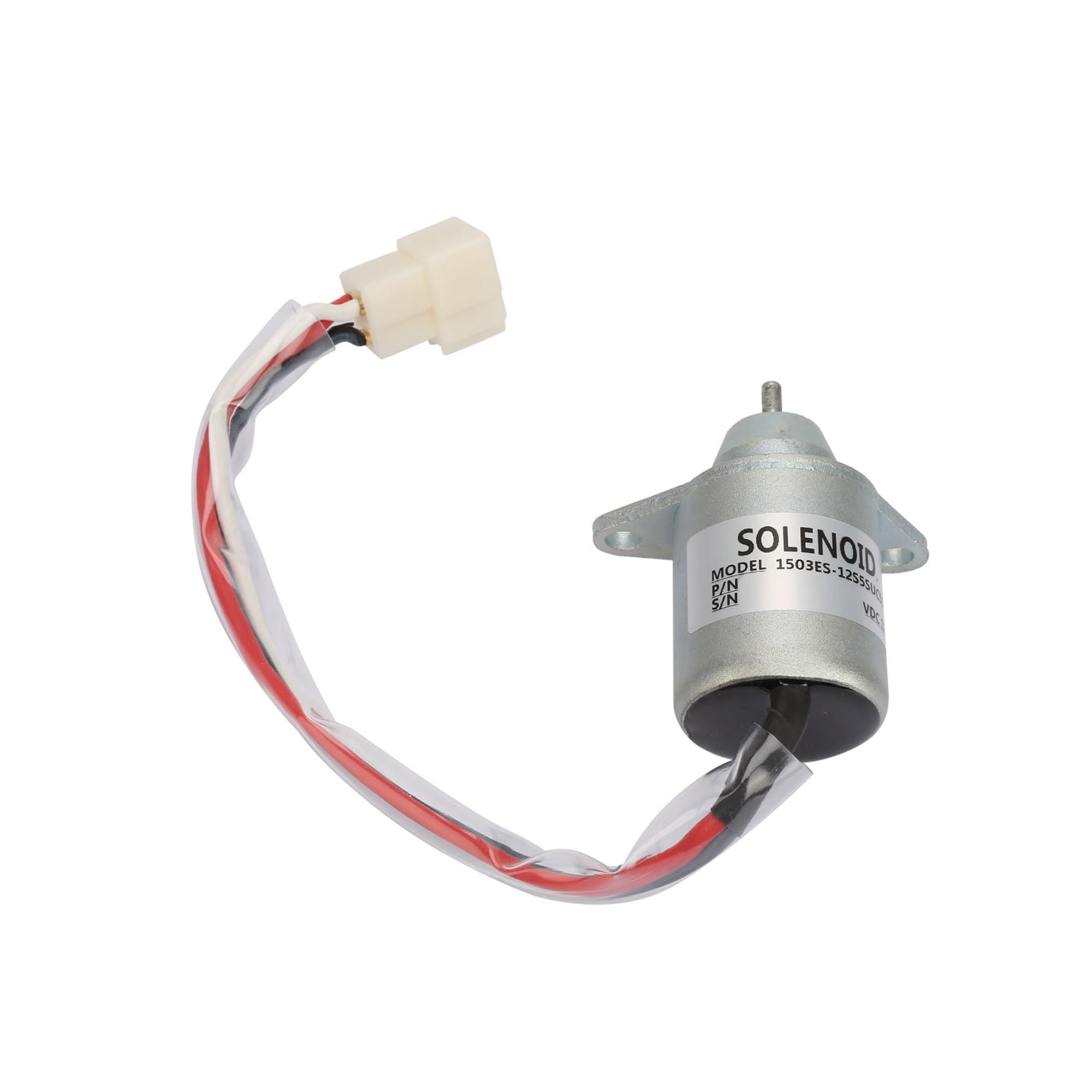 Solenoide de corte de combustible Solenoide de corte de combustible 1503ES-12S5SUC5S, 12 V, válvula solenoide de parada de combustible 1503ES-12S5SUC5S