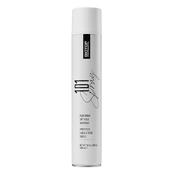 Biotop Professional 101 Flexible Hold Hairspray for Women - Enhances Shine and Tames Frizz & Fly-Aways - Buildable Volume & Texture - Flexible, Touchable Finish Without Stiffness 16.9 oz