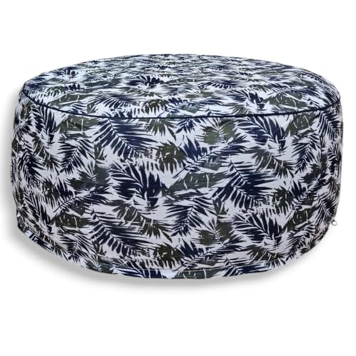 GARGIX Pouf Puff seduta Gonfiabile da Interno Esterno impermeabile 25x50cm sfoderabile (GPG-6, 25x50 cm)