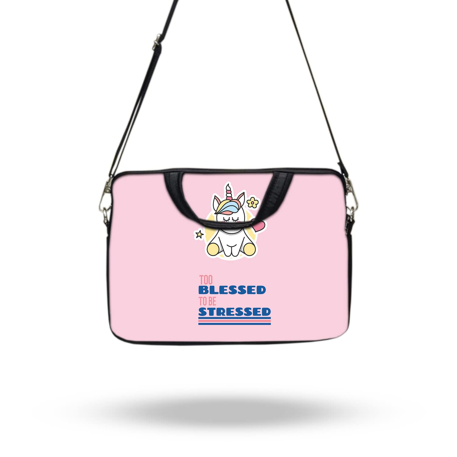 Theskinmantra Chain Laptop Sleeve Bag Compatible with Laptop/Macbooks/Chrombook/Notebook/Zbook (14.1 Inch (Sling/Strap), Blessed) (B0BT55CXQG) Amazon Price History, Amazon Price Tracker