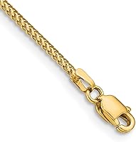 Vista 1 de IceCarats Pulsera de cadena Franco de oro amarillo de 14 quilates de 0.039 in