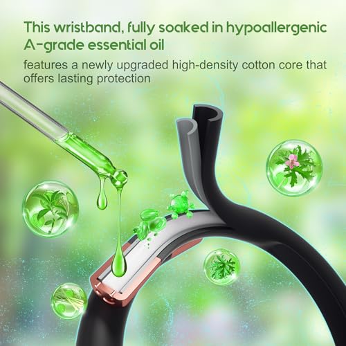 2 pack mosquito repellent bracelets - deet-free bug repellent bracelets for kids amp adults individually wrapped adjustable insect repellent wristbands protection for outdoor activities