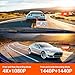 VANTRUE N4 3 Channel Dash Cam, 4K+1080P Dual Channel, 1440P+1440P+1080P Front Inside Rear Three Way Triple Car Dash Camera, IR Night Vision, Capacitor, 24 Hours Parking Mode, Support 256GB Max