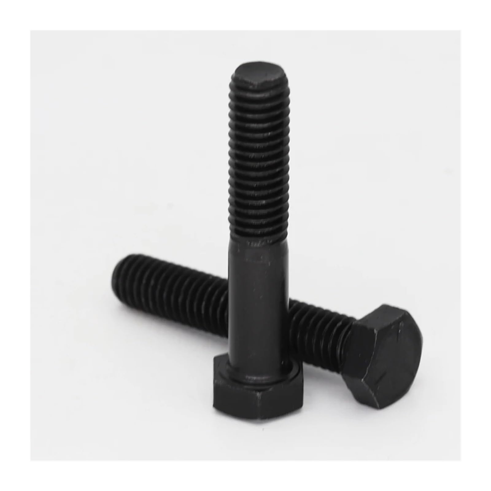 Schwarze Stahl-Sechskantschrauben 3/8-24 UNF – langlebige Maschinenschrauben aus Karbonstahl for die Metallbearbeitung (5/10/20 Stück)(4",20PIECES_3/8-24)