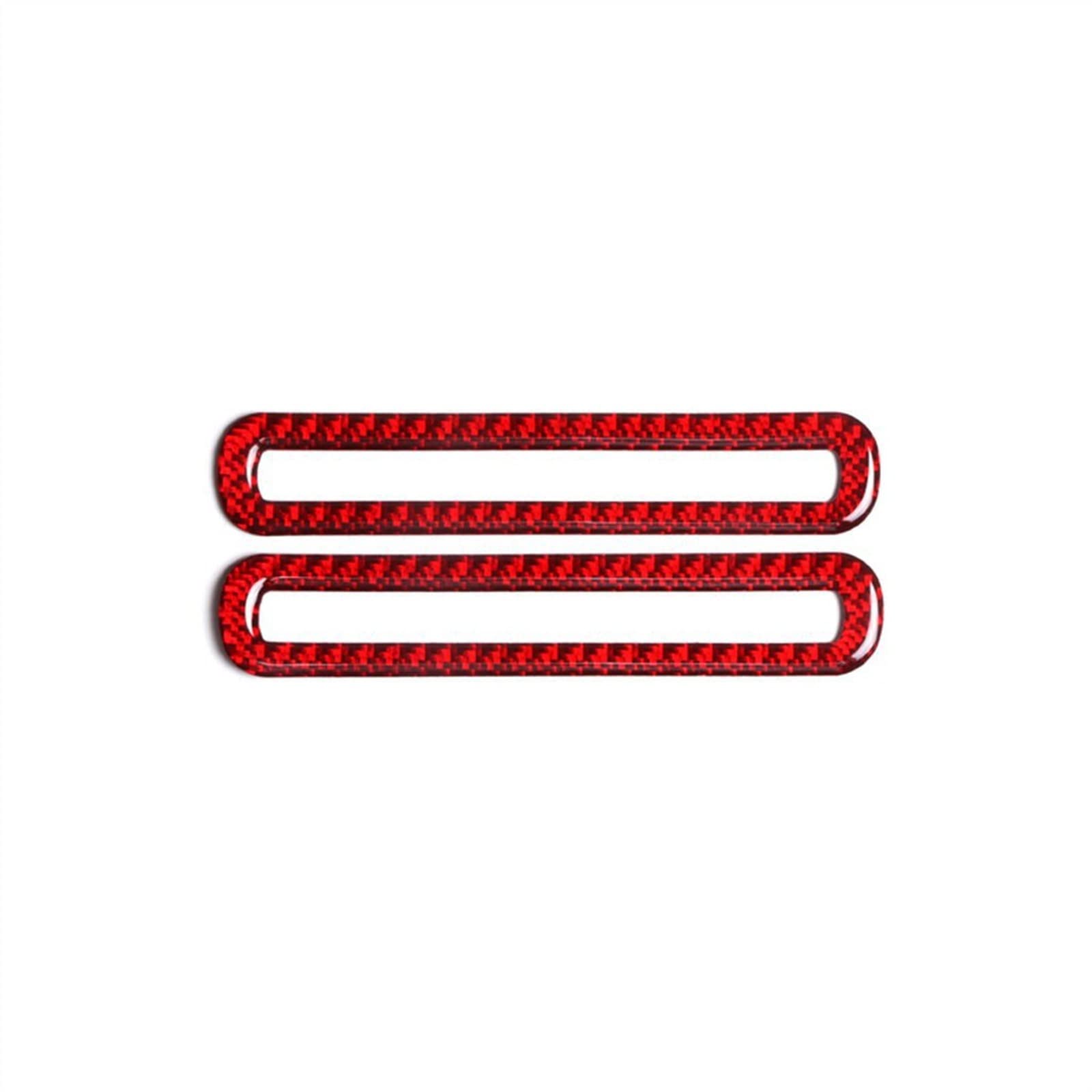 Air Conditioning Vent Outlet Decoration Sticker Decal Cover Car Accessories for Ford for Mustang 2015-2019(Rosso)