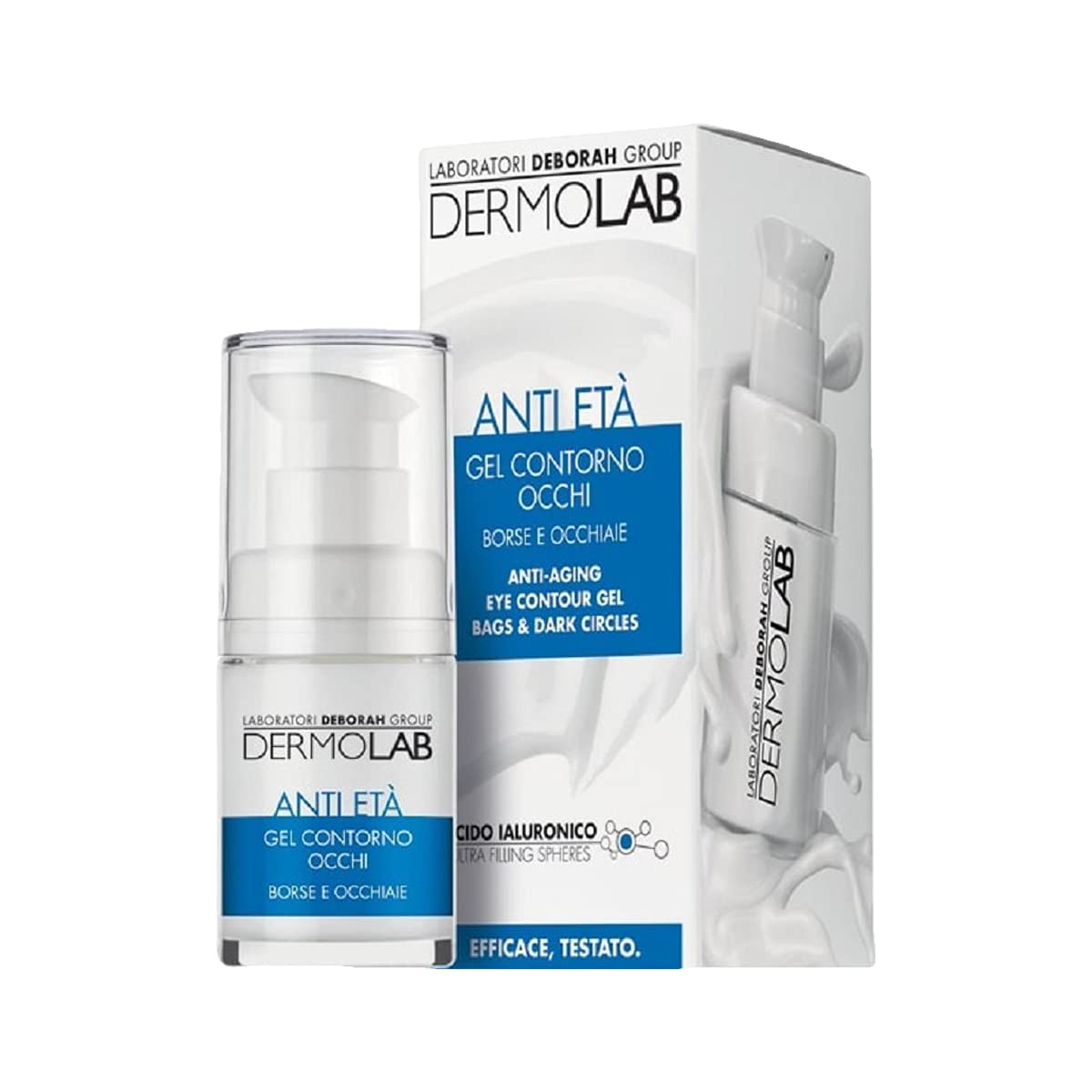 DERMOLAB Kit Anti Età : Maschera - Acqua micellare - Latte detergente - Tonico - Gel contorno occhi - Crema ricca giorno - Siero booster + Pochette