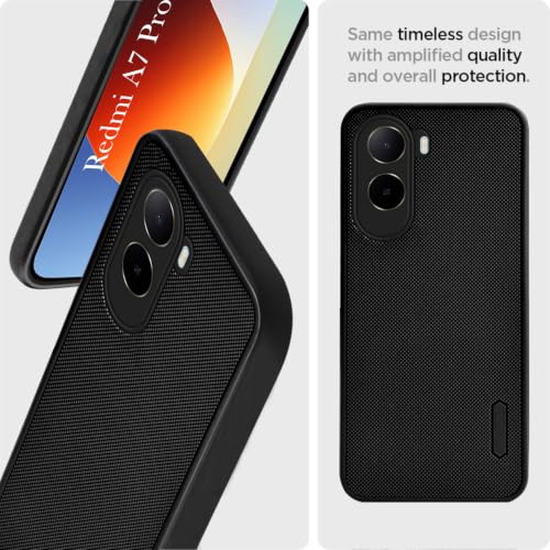 Image of Jkobi Rubberised Back Cover Case for Redmi A7 Pro 4G|5G (Textured Grip Design | Micro-Fiber Cloth Inside | Slim and Light Weight | Soft Touch and Feel)