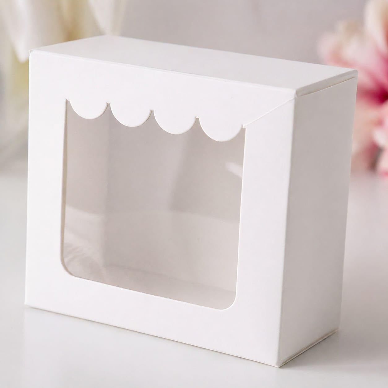 Hariaura White Small Gift Box with Transparent Window (3×3×2 Inches) – Set of 10 | Premium Packaging Box for Sweets, Chocolates, Return Gifts & Pooja Items-image-32