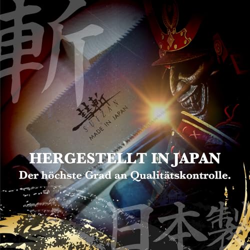 SUIZAN Ryoba Zweischneidige Säge 210mm - Professionelle Japansäge Zugsäge Handsäge Holz Saw Holzbearbeitungswerkzeuge